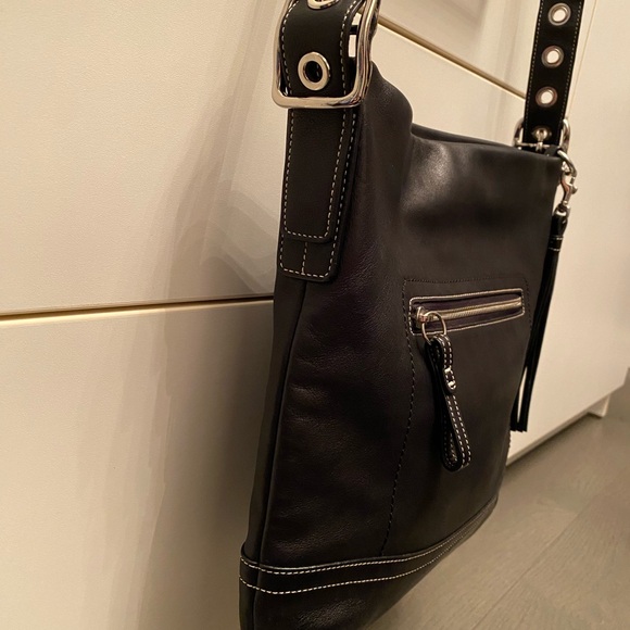 AUTHENTIC VINTAGE Coach Soho Slim Y2K Black Leather Shoulder/Crossbody Bag - Picture 8 of 9